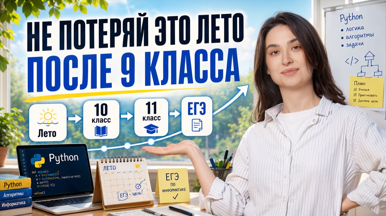 ОГЭ по информатике позади: что делать летом после 9 класса, если планируешь сдавать информатику?