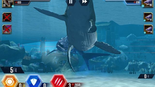 Четыре схваток победила, « Я играю в Jurassic World The Game »