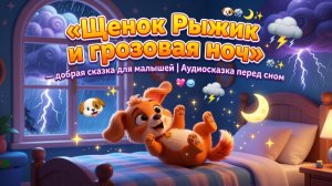 🐶👟✨ «Щенок Рыжик и пропавший ботинок» — добрая сказка для малышей | Аудиосказка перед сном 🌙💤