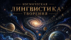 Доклад. Космическая Лингвистика Творения