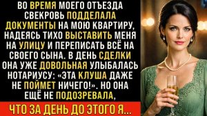 Истории из жизни/Свекровь подделала документы на мою квартиру/Аудиорассказы жизненные муж свекровь