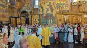 Казаки ВКО ЦКВ - Патриаршее богослужение 28.07.26г. Успенский Собор Кремля