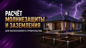 Расчёт молниезащиты и заземления частного дома | Практика, ошибки, примеры