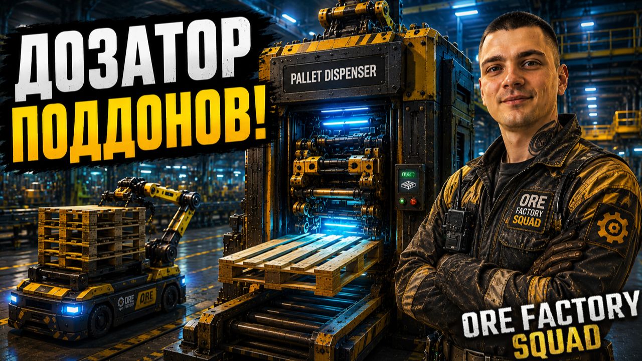 Автоматизировал подачу ПОДДОНОВ! (Ore Factory Squad #5)