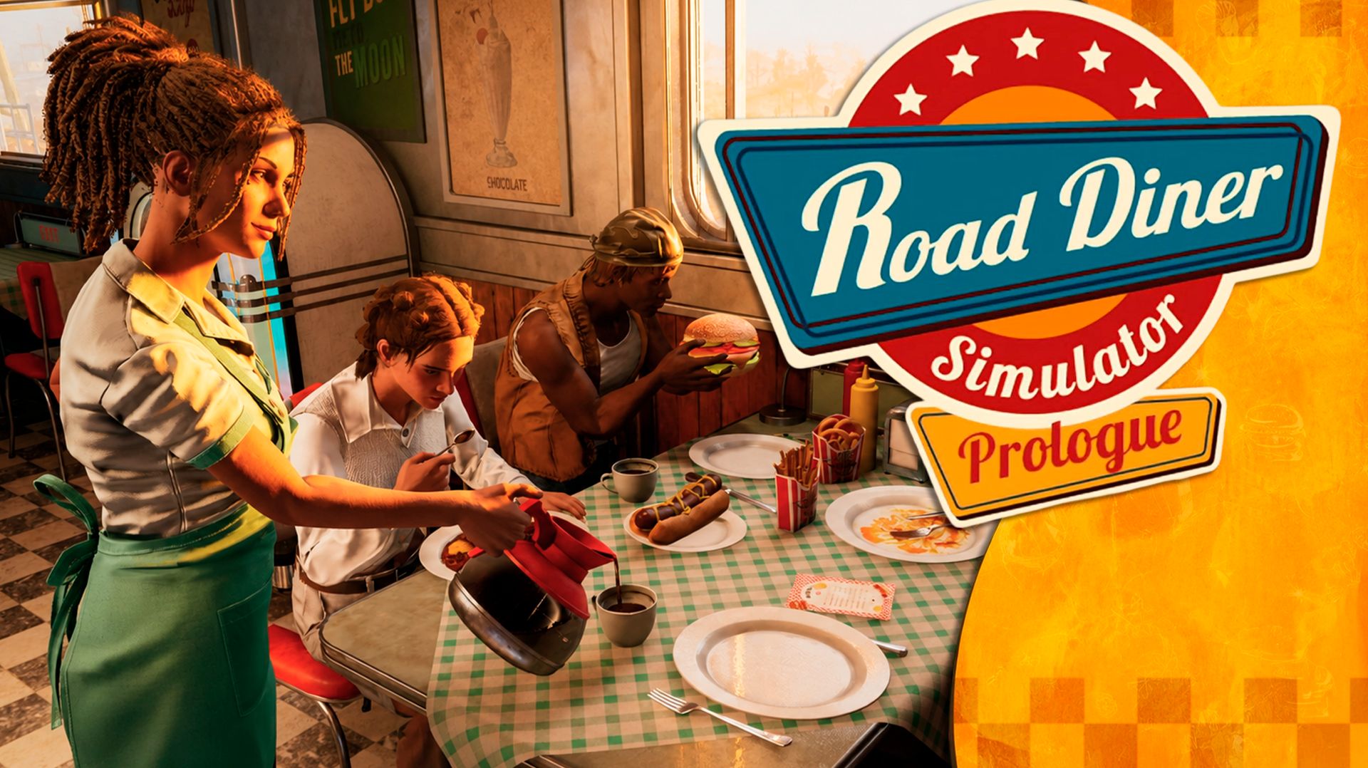 🍔ГОТОВИМ БУРГЕРЫ И ДАВИМ ТАРАКАНОВ | Road Diner Simulator: Prologue смотреть онлайн
