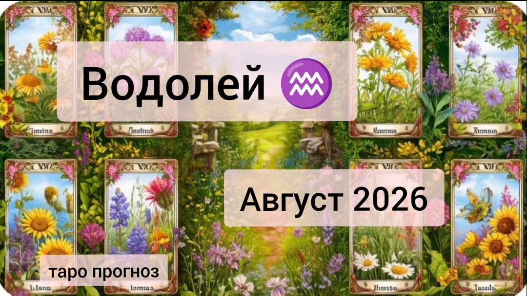 Водолей ♒, август 2026