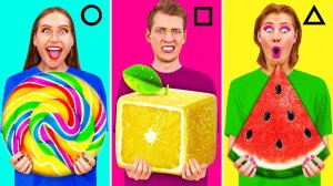 Геометрический Челлендж с Едой # Смешные Челленджи с Едой с