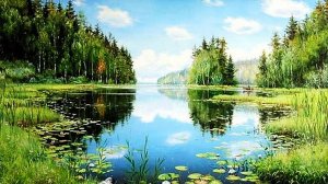 Пейзажи  художника Олега Пятина.