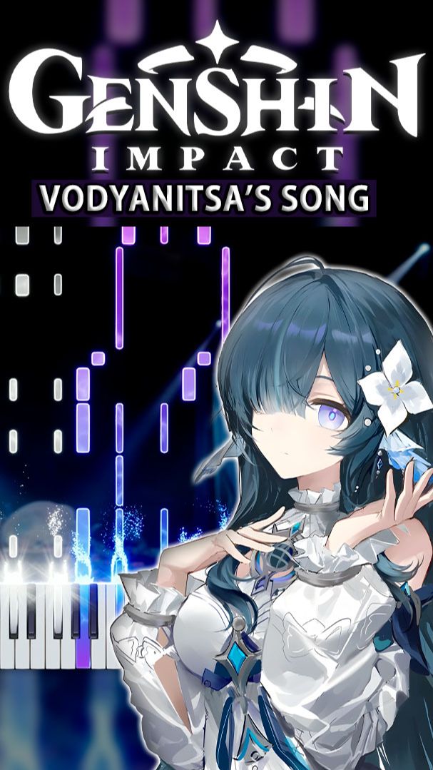 Vodyanitsa’s Song (Genshin Impact) 【 Piano / SHORTS 】 #GenshinImpact #synthesia #piano
