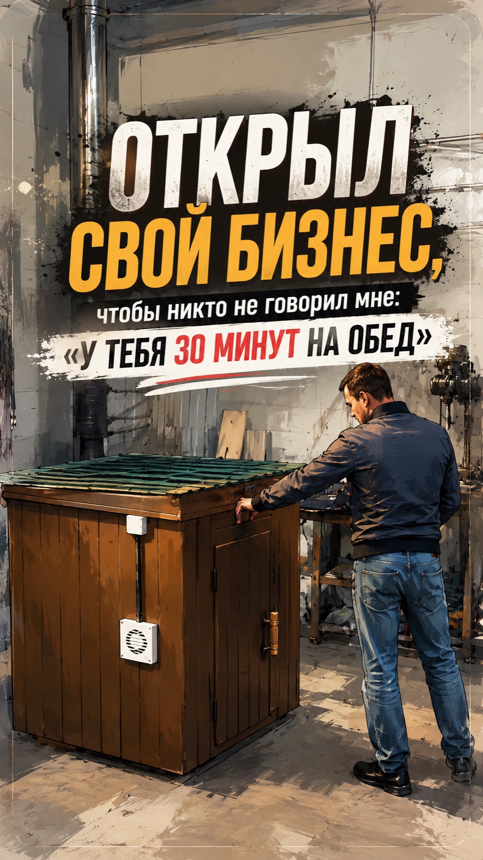 Открыл свой бизнес чтобы…