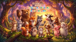 Песенка для детей про зверят, Учим животных и звуки