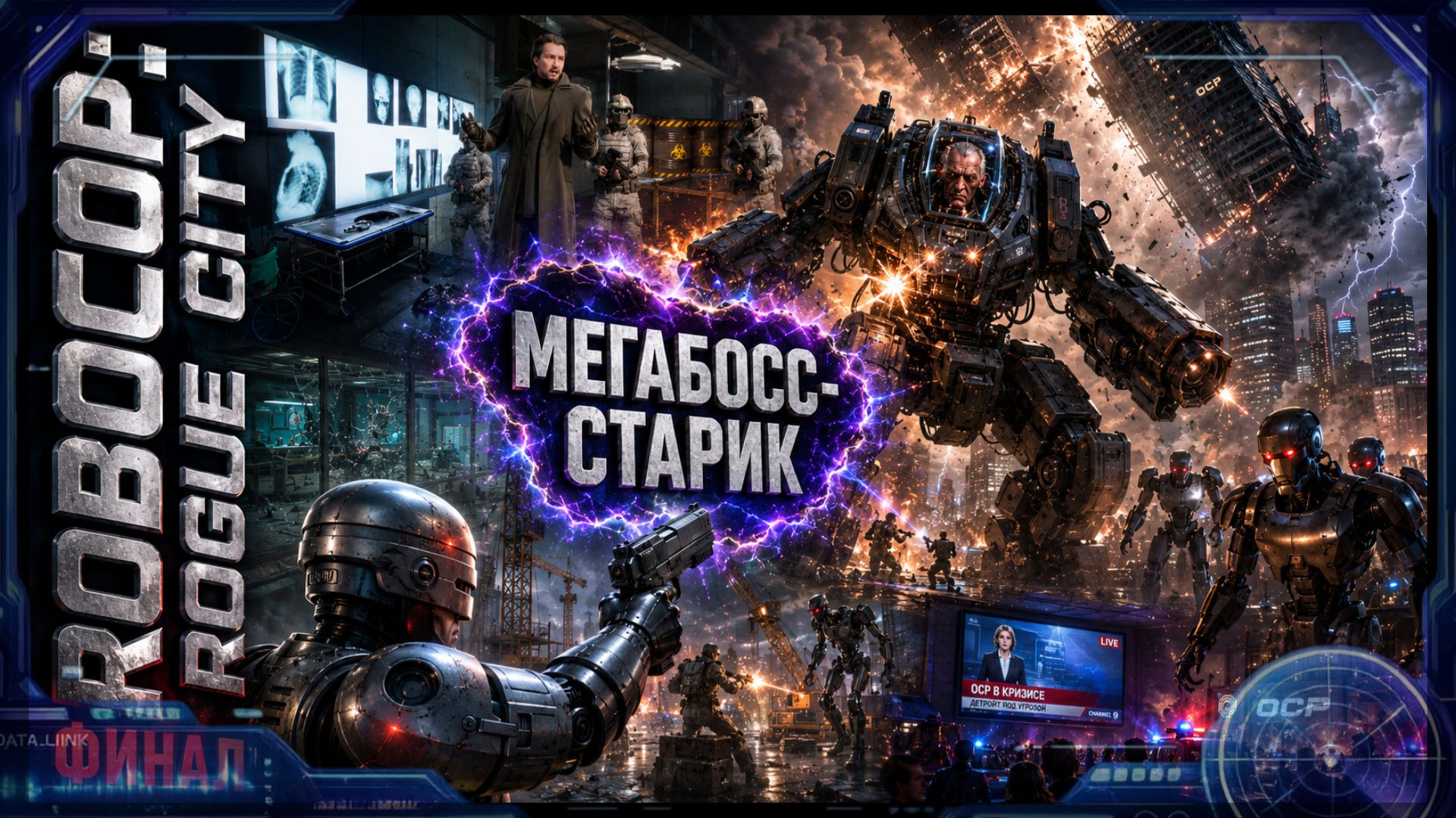 ROBOCOP: Rogue City ФИНАЛ — Мегабосс Старик, андроиды и падение небоскрёба!