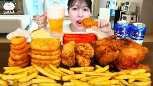 Мукбанг - токпокки и сырные закуски - сытная порция