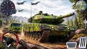 Американский внедорожник - Вождение армейского грузовика  3D - Игры грузовики. Мультики для детей