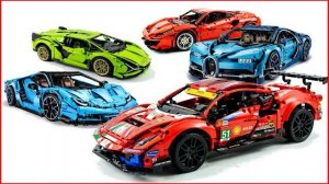 LEGO Technic: 5лучших автомобилей всех времен Bugatti Chiron,Lamborghini Centenario,Ferrari488