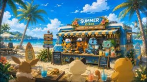 Пляж Покемонов | Летний Lofi для чила или учебы 🌊
