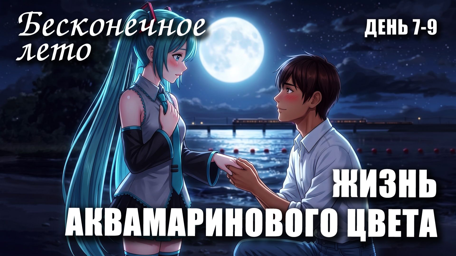 Бесконечное лето «ЖИЗНЬ АКВАМАРИНОВОГО ЦВЕТА» день 7-9, (лучший мод) / Everlasting Summer мод с МИКУ