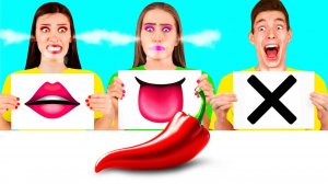 Откуси Лизни или Ничего Челлендж # Фантастические Лайфхаки с Едой