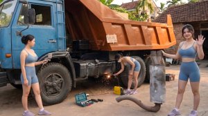 Полностью восстановила лакокрасочное покрытие 17-тонного самосвала КАМАЗ как с иголочки 🎨🚛