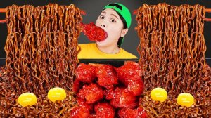 Курица с черной лапшой Мукбанг DONA ДОНА Русский