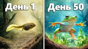 Выращивание Головастиков В Лягушек (Эволюция За 50 Дней)