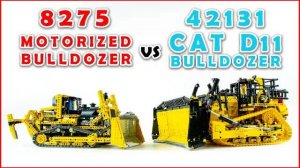 Сборка и сравнение LEGO Technic: бульдозер CAT D11 против моторизованного бульдозера 8275