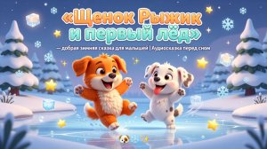 🐶🧊❄️✨ «Щенок Рыжик и первый лёд» — добрая зимняя сказка для малышей | Аудиосказка перед сном 🌙💤