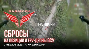 Донбасс. Сбросы на позиции и FPV-дроны ВСУ.