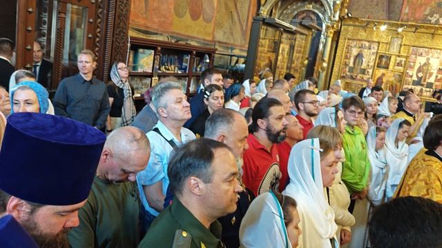 Богослужение 28.07.26г. в Успенском Соборе Кремля