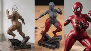 ДЕВУШКА ЧЕЛОВЕК ПАУК | MARVEL SPIDER WOMAN | СКУЛЬПТУРА