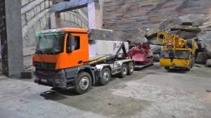 RC машинки 🚚 Кран поднимает бульдозер и его перевозка