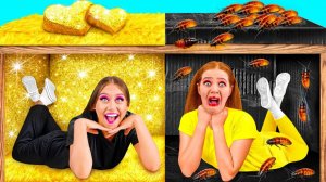 Секретный Домик Под Кроватью # Богатая vs Бедная Смешные Моменты