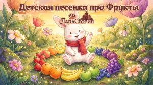 Детская песенка про фрукты, Учим названия фруктов, Развивающая песенка для детей 0+