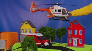 Игрушечный спасательный транспорт для детей 🚨🚑 Вертолет и скорая помощь И другие игрушки