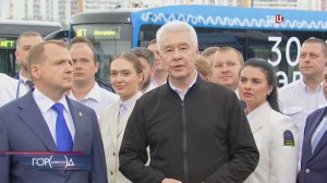 Собянин принял участие в церемонии выхода на линию 3000-го электробуса