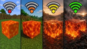 Новые эксперименты с лавой с разным Wi-Fi в Майнкрафте