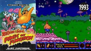 ToeJam & Earl in Panic on Funkotron - геймплейный трейлер | Sega Mega Drive - Genesis | 1993
