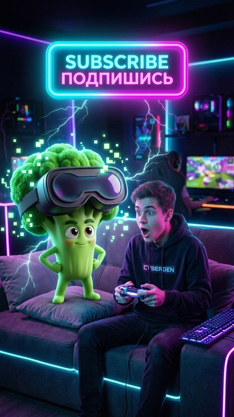 Включил ТУРБО-РЕЖИМ в VR... Брокколи СТАЛА СУПЕР-ГЕЙМЕРОМ! 😱🎮