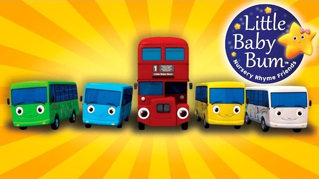 Десять маленьких автобусов — из песни Wheels On The Bus | Детские стишки
