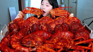 Мукбанг - морепродукты и креветки - красивая подача