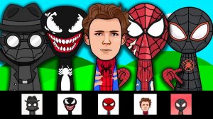Incredibox Sprunki OC Spider-Man, SPIDER-NOIR, Venom, Miles Morales (From Brand New Say) All Phases