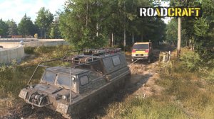 RoadCraft / Локация загрязнение / Доставить фургон с токсичными отходами / Включить Кран на заводе