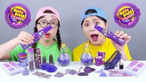 Фиолетовая еда Мукбанг DONA ДОНА Русский