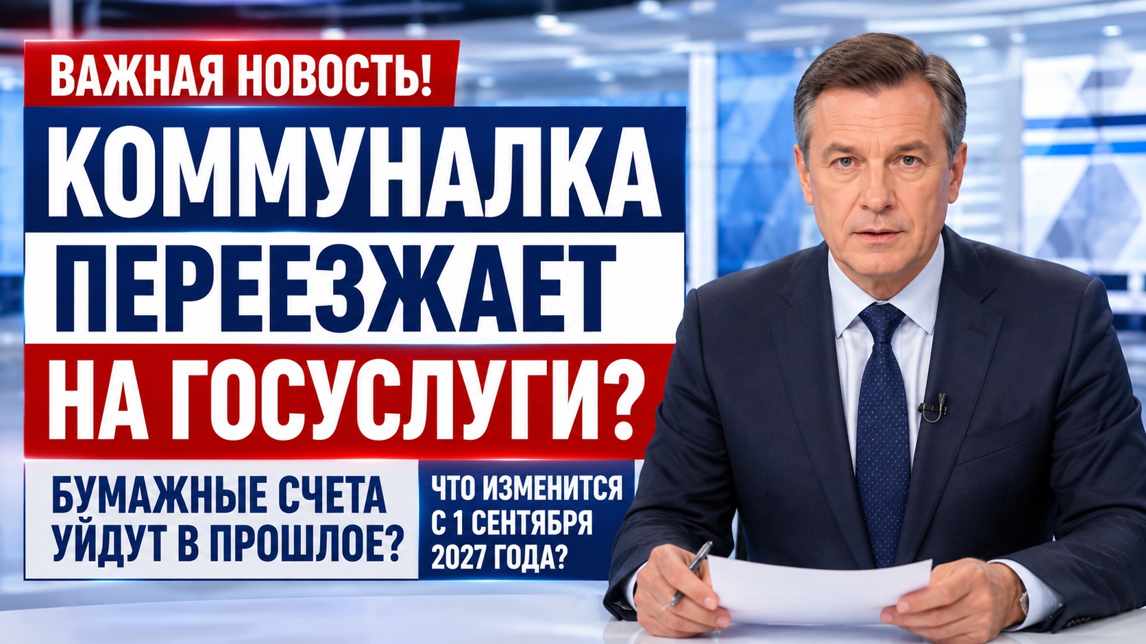 Бумажные квитанции за ЖКХ отменят? Что изменится с 1 сентября 2027 года