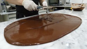 Шоколад, приготовленный из обжаренных какао-бобов - корейская уличная еда