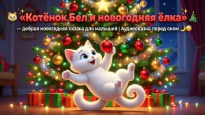 🐱🎄✨ «Котёнок Бел и новогодняя ёлка» — добрая новогодняя сказка для малышей | Аудиосказка