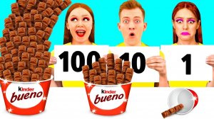 100 Слоев Еды Челлендж # Потрясающие Кухонные Лайфхаки от KiKi Challenge