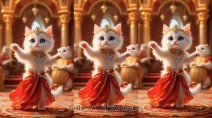 Видео с милым танцующим котенком (P3) #кошачий танец #cat #aicat #videoai #kitten #ki