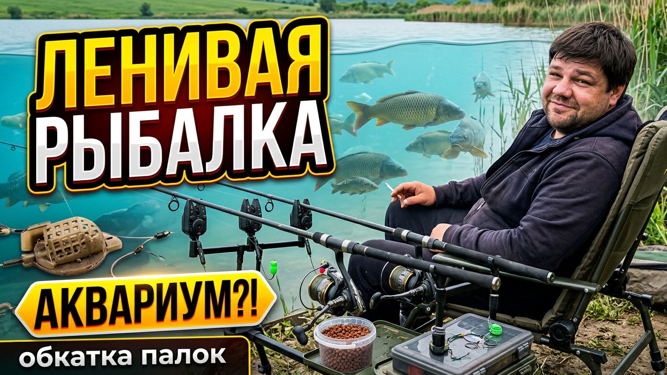 Ленивая рыбалка в аквариуме