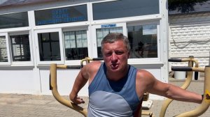 Силовые тренировки на открытом воздухе в санатории Пирогова